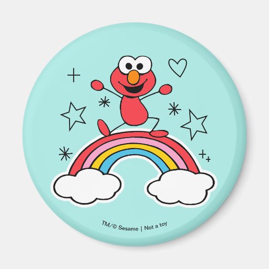 Elmo Rainbow Doodleyグラフィック マグネット (正面)