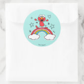 Elmo Rainbow Doodleyグラフィック ラウンドシール (バッグ)
