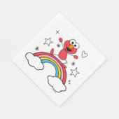 Elmo Rainbow Doodley Graphic スタンダードランチョンナプキン (角)