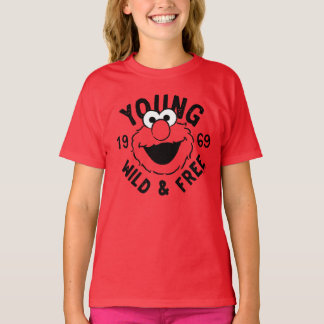 Elmo Skateロゴ – ヤング、ワイルド、1969年フリー Tシャツ