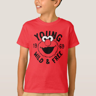 Elmo Skateロゴ – ヤング、ワイルド、1969年フリー Tシャツ