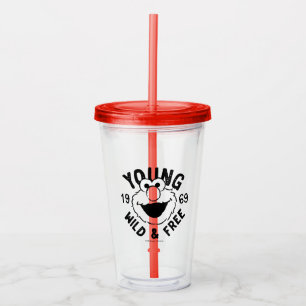 Elmo Skate Logo - Young, Wild & Free 1969 アクリルタンブラー