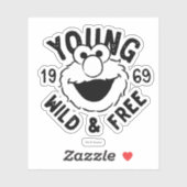 Elmo Skate Logo - Young, Wild & Free 1969 シール (シート)