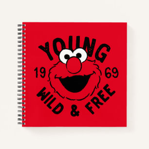 Elmo Skate Logo - Young, Wild & Free 1969 ノートブック
