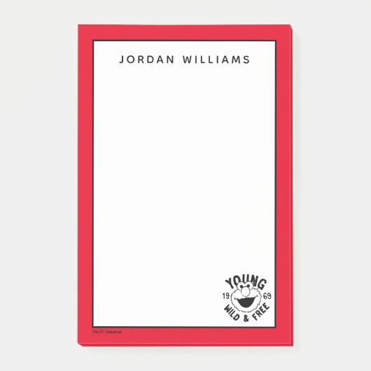 Elmo Skate Logo - Young, Wild & Free 1969 ポストイット (正面)