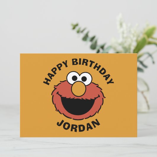 Elmo Smiling Face カード (スタンド正面)