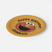 Elmo Smiling Face ペーパープレート (アングル)