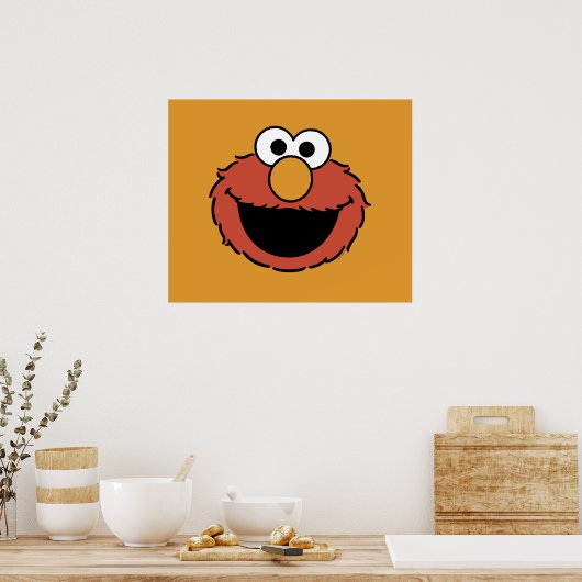 Elmo Smiling Face ポスター (キッチン)