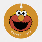 Elmo Smiling Face メタルオーナメント (正面)