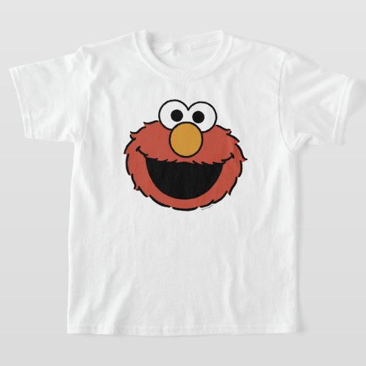 Elmo Smiling Face Tシャツ (レイダウン)