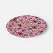 Elmo Sweet Treatステッカーパターン ペーパープレート (アングル)