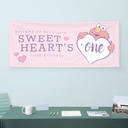 Elmo Sweetheart Birthday 横断幕 (トレードショー)