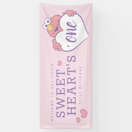 Elmo Sweetheart Birthday 横断幕 (縦)
