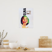 ELNA裁縫マシンポップ・アートのヴィンテージ広告ズ ポスター (キッチン)