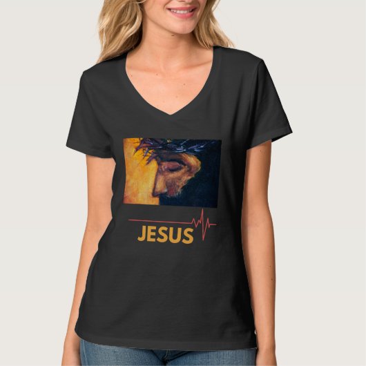 Elohim Yahweh Abba Faith Jesus My Father Tシャツ (正面)