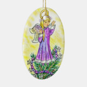 Eloiseのクリスマスの天使JLビール セラミックオーナメント (右)