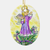 Eloiseのクリスマスの天使JLビール セラミックオーナメント (裏面)