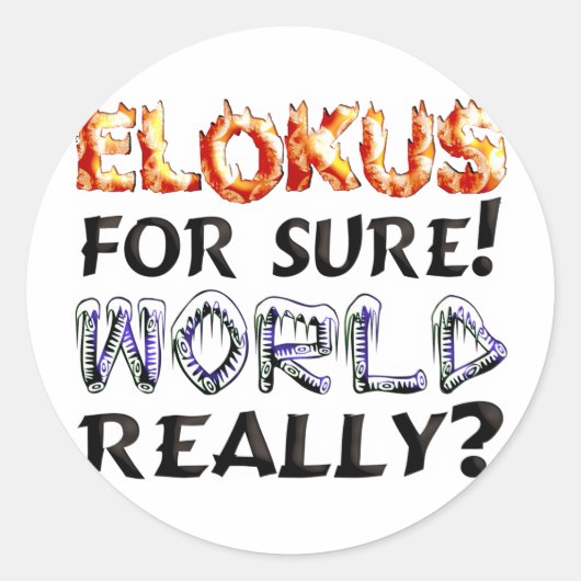 Elokut ラウンドシール (正面)