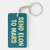 Elonを火星Keychainに送る キーホルダー (裏面)