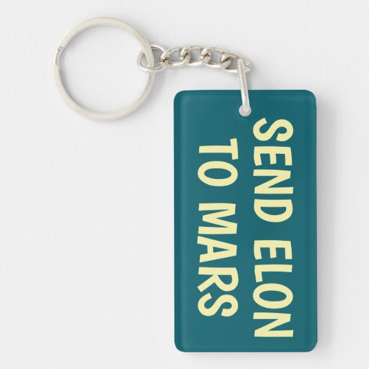 Elonを火星Keychainに送る キーホルダー (正面)