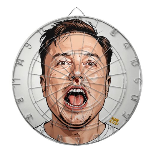 Elon Musk Dartboard – Take Your Best Shot! ダーツボード (正面)