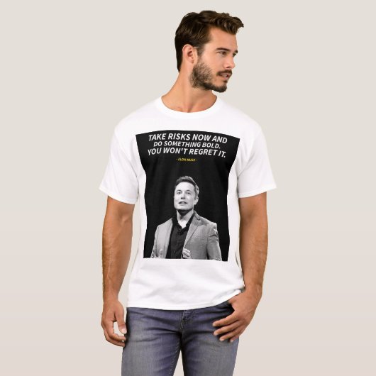 Elon Musk quotes  Tシャツ (正面フル)