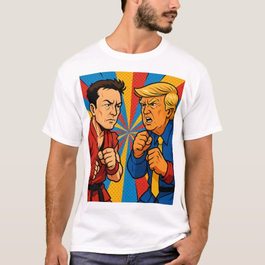ELON MUSK VS DONALD TRUMP Tシャツ (正面)