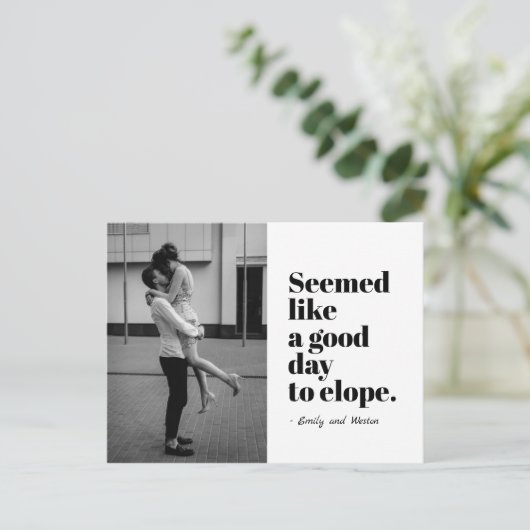 Elope写真の良い日 案内ポストカード (スタンド正面)