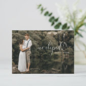 Elope Wedding Invitations With Photos 招待状 (スタンド正面)