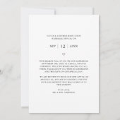 Eloped Boho Budget我々はKnotの写真を結結婚んだ 案内状 (裏面)