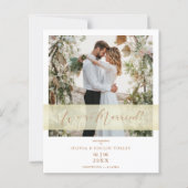 Eloped Budget Photo Just Married Hand Lettered (正面)