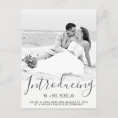 Elopementの結婚発表写真はがき 案内ポストカード (正面)