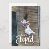 Elopementパーソナライズされたアナウンスカードを削除しました 招待状 (正面/裏面)