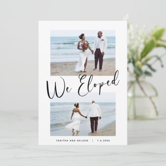 Elopement 結婚's We Eloped 2-Photo発表 案内状 (スタンド正面)