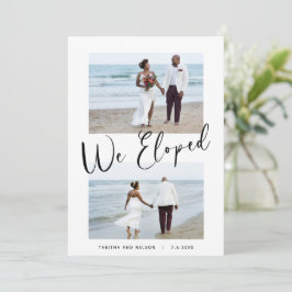Elopement 結婚's We Eloped 2-Photo発表 案内状