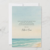 Elopement Beach Wedding サンキューカード (裏面)