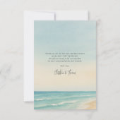 Elopement Beach Wedding サンキューカード (裏面)