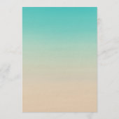 Elopement Beach Wedding Reception Watercolor 招待状 (裏面)