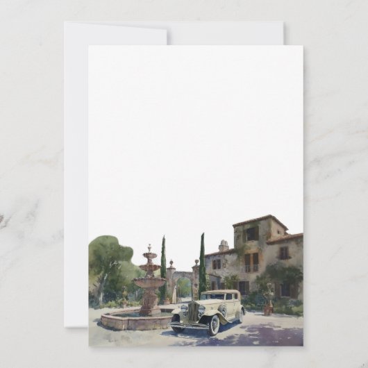 Elopement Old Money Estate Wedding Reception 招待状 (裏面)