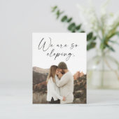 Eloping's Update Photo 結婚 Announcement Po 案内ポストカード (スタンド正面)