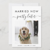 Elopment 結婚した Nowパーティー後写真結婚の (正面)