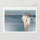 Eloquentシンプル日付写真はがきを保存 案内ポストカード (正面)