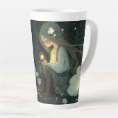 Elowen's Midnight Hollow — Enchanted Forest Mug カフェラテマグ (右アングル)