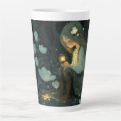 Elowen's Midnight Hollow — Enchanted Forest Mug カフェラテマグ (正面)