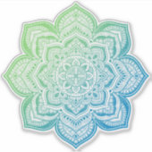 Elowyn Mandala Custom-Cut Vinyl Sticker シール (正面)