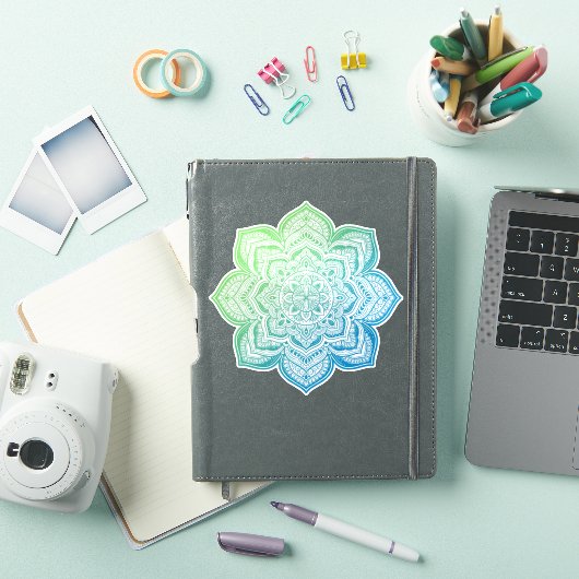 Elowyn Mandala Custom-Cut Vinyl Sticker シール (iPadカバー)