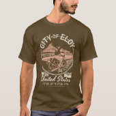 ELOY ARIZONA -バイクもしくは自転車に乗る人ガール – アリゾナ高速道路 Tシャツ (正面)