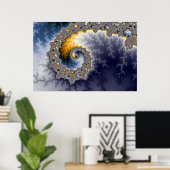 Elp1 – フラクタルポスター ポスター (ホームオフィス)