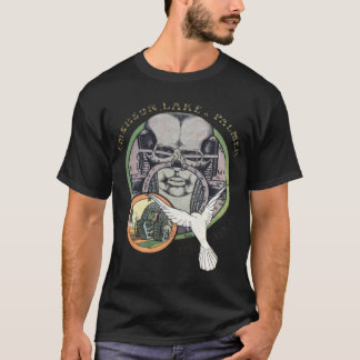 Elp Worksツアー&x27;77ヴィンテージレドゥックス必須T-S Tシャツ