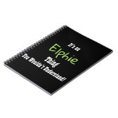 Elphieジャーナル ノートブック (左側)